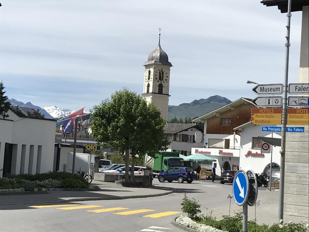 Ferienwohnung Laax Mit Traumblick, Grossem Balkon Und Terrasse Exterior photo