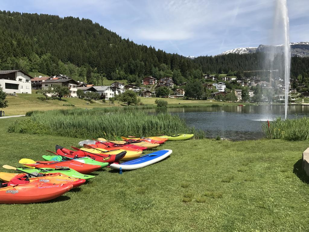 Ferienwohnung Laax Mit Traumblick, Grossem Balkon Und Terrasse Exterior photo