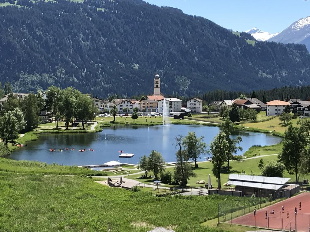 Ferienwohnung Laax Mit Traumblick, Grossem Balkon Und Terrasse Exterior photo