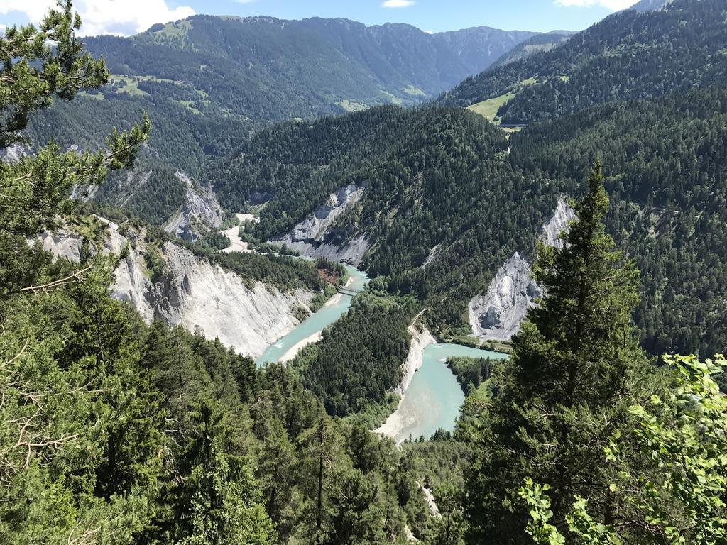 Ferienwohnung Laax Mit Traumblick, Grossem Balkon Und Terrasse Exterior photo