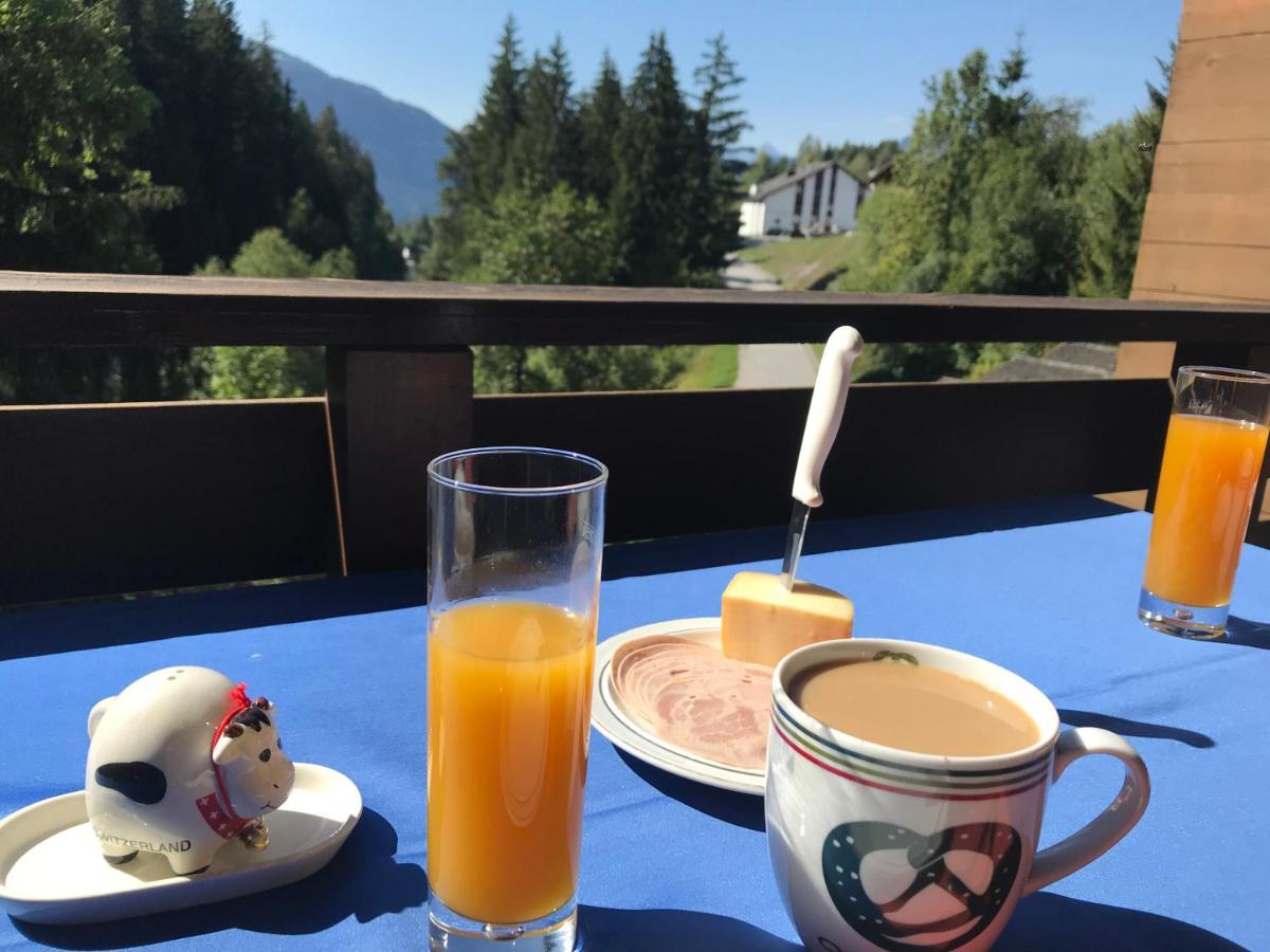 Ferienwohnung Laax Mit Traumblick, Grossem Balkon Und Terrasse Exterior photo