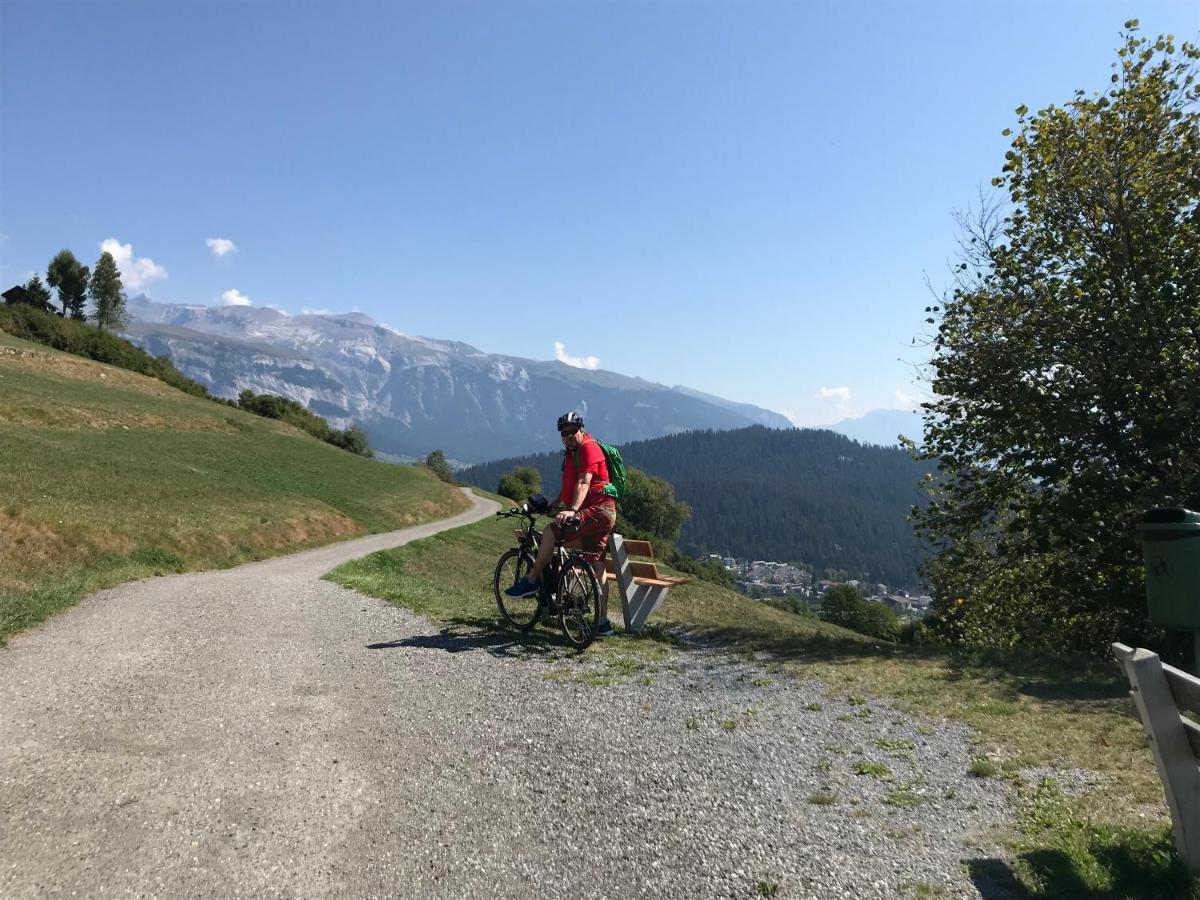 Ferienwohnung Laax Mit Traumblick, Grossem Balkon Und Terrasse Exterior photo